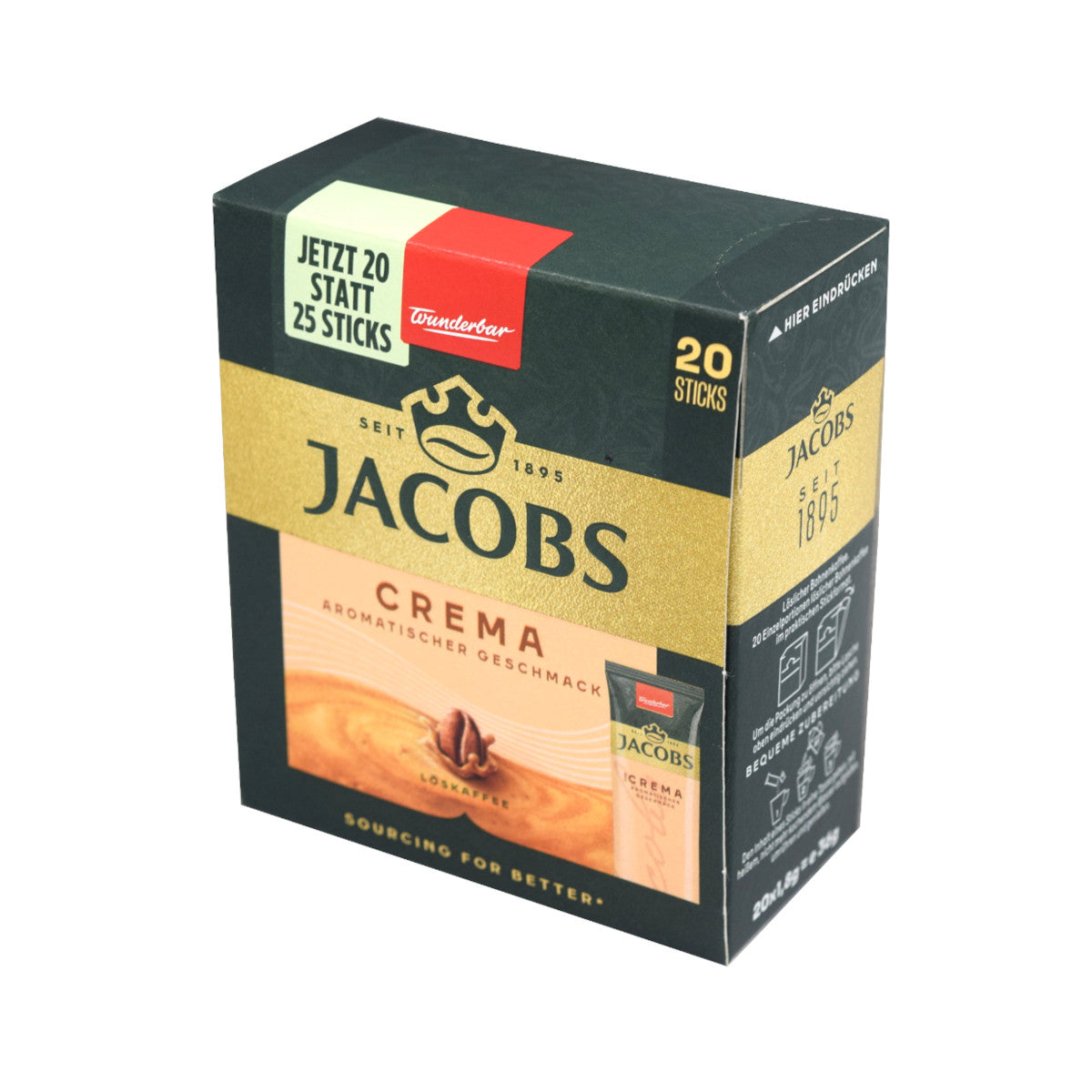 Jacobs Café Crema - 20 sticks