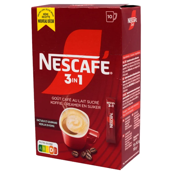 Nescafe 3 in 1 Rich Aroma oploskoffie 10 sticks